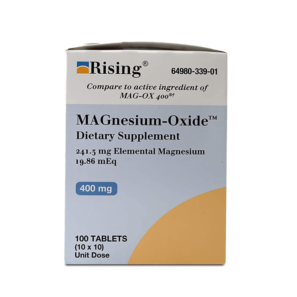 Mag64 Magnesium Chloride with Calcium Tablets 60 Counts Rising Health